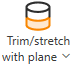 Trim/stretch with plane button